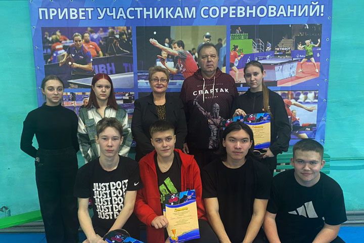 В Алтайском районе прошли соревнования по настольному теннису 