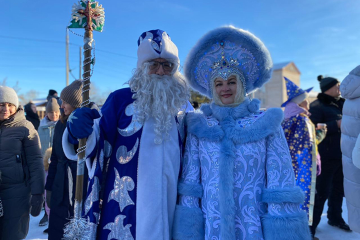 Ирина Войнова появилась на празднике в образе Снежной королевы