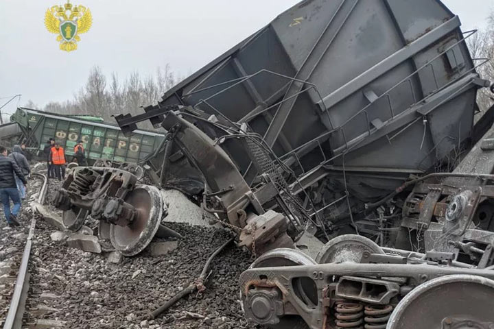 19 грузовых вагонов сошли с рельсов в Рязанской области