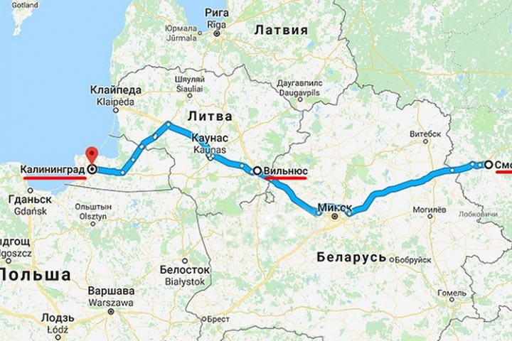 Ростислав Ищенко: Сухопутный коридор в Калининград может пройти через Польшу, но лучше — через Литву