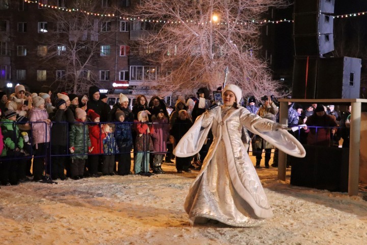 Как встречали Новый год в Абакане