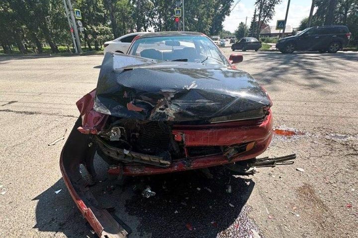 В Абакане покалечилась автоледи