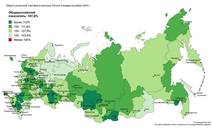 Торговля Хакасии все еще в плюсе