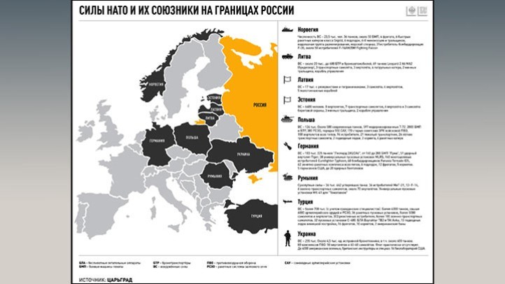 Вокруг России сжимается «кольцо анаконды»: НАТО готовит для войны 655 тысяч человек