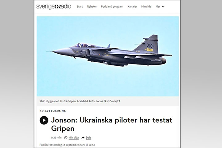 «Шведский истребитель Gripen спасает Украину»: НАТО выложило козыри