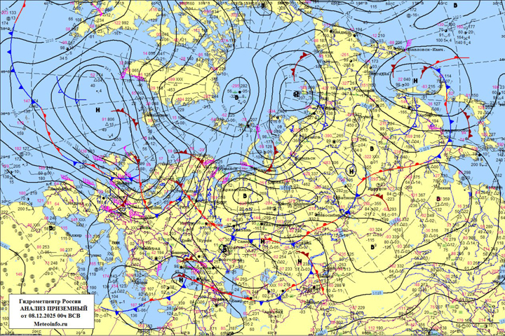 Тридцатиградусные морозы в Хакасию принесет арктический антициклон