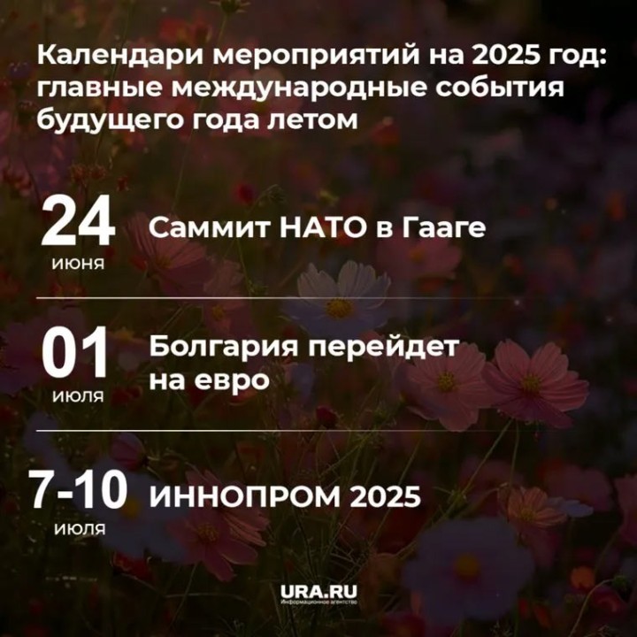 Главные международные события года: календарь мероприятий на 2025 год