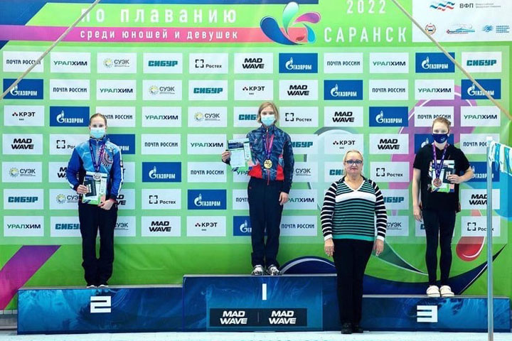 Диана Мирошниченко из Хакасии – серебряный призер первенства России по плаванию
