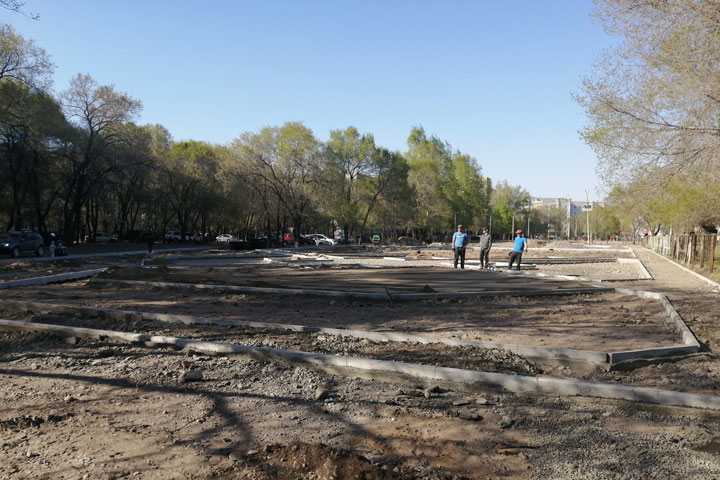 В Абакане благоустройство началось уже на семи территориях