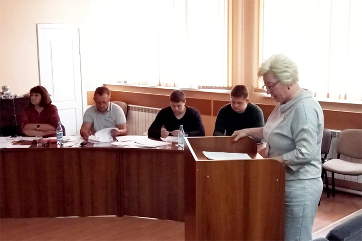Елена Егорова выступила с докладом на сессии районного Совета депутатов