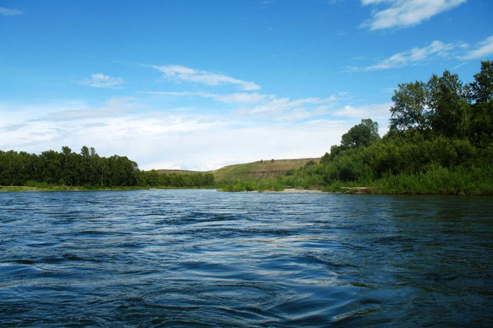 Уровень воды в реках Хакасии упал 