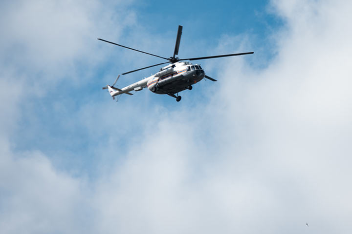 В Хакасии упал пассажирский вертолет