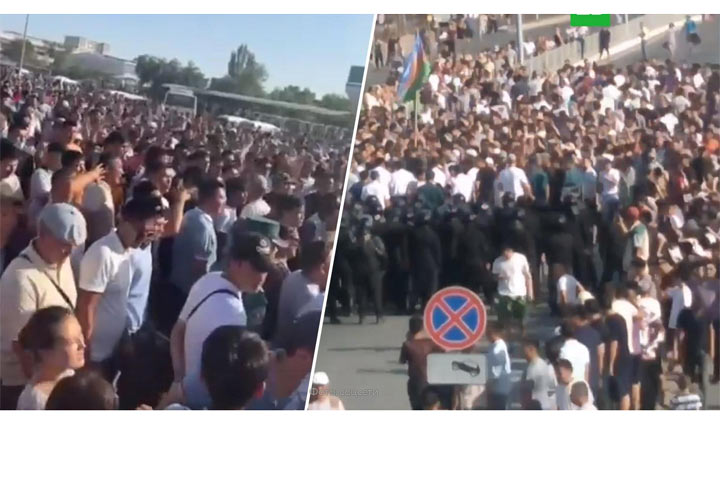 Протесты в Узбекистане: События развиваются по жесткому сценарию. Видео