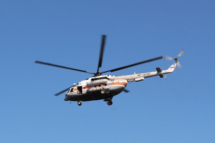 Гул вертолета взбудоражил жителей Хакасии