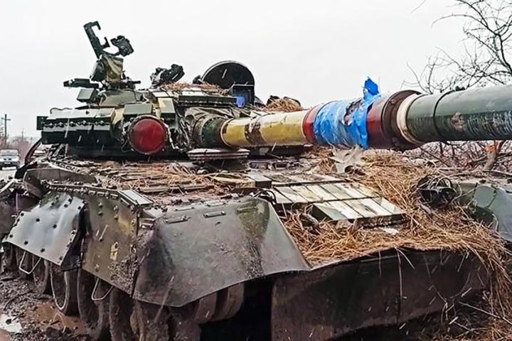 Русские мины-роботы охотятся на украинские танки