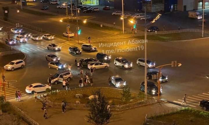 В столице Хакасии произошла ночная авария