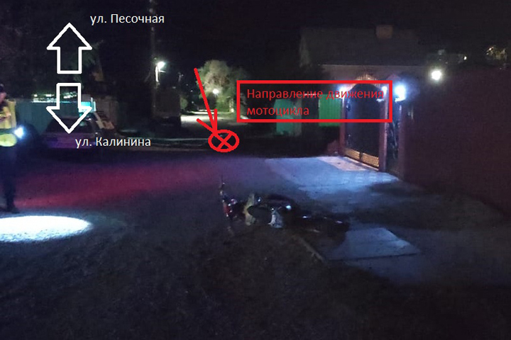 В Саяногорске школьница сильно травмировалась в ДТП с мотоциклом