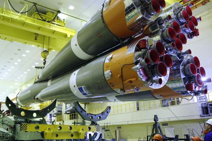 На Байконуре установили ракету «Циолковский»
