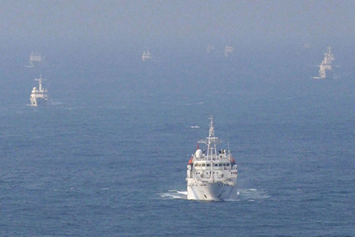 Корабли Китая подошли к спорным островам в Восточно-Китайском море