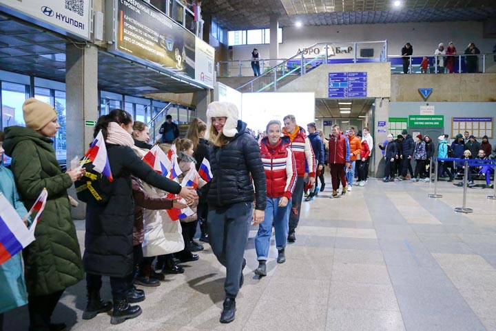 Хакасия встречает лыжников сборной России