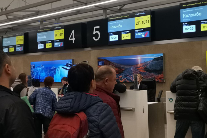 Аэропорт Красноярск отправил первый в истории борт в Шри-Ланку