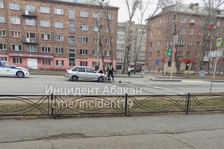 На улице Пушкина в Абакане произошло ДТП