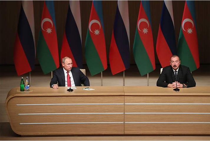 Путин и Алиев обсудили реализацию договоренностей с Арменией