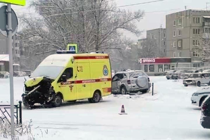 В Минусинске произошло ДТП со скорой