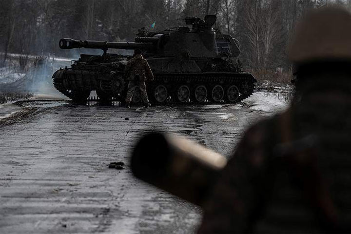 Появились кадры отступления украинских военных из Артемовска