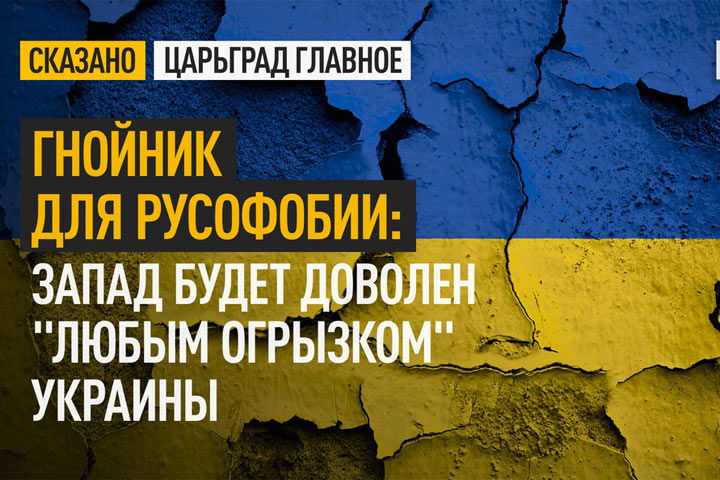 Гнойник для русофобии: Запад будет доволен «любым огрызком» Украины