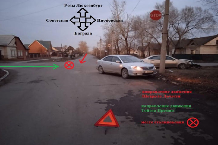 В Черногорске автоледи не уступила дорогу на перекрестке «Тойоте»