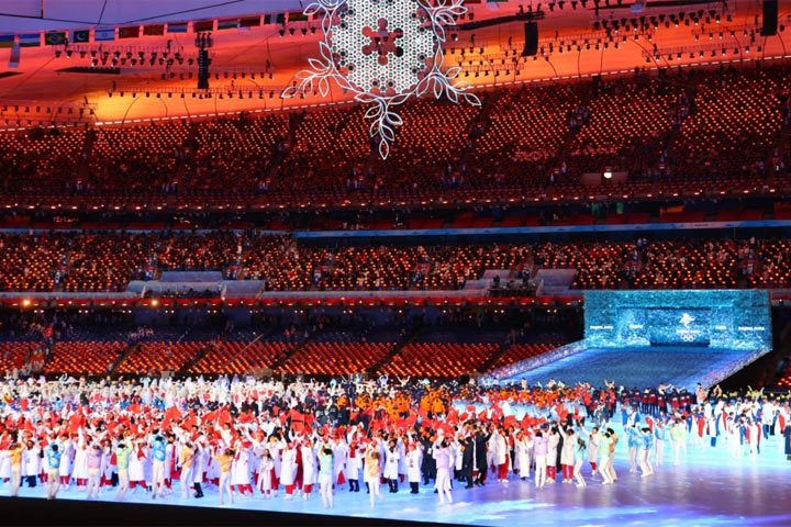 В Пекине проходит ​​​​​​​церемония закрытия зимней Олимпиады. ВИДЕО