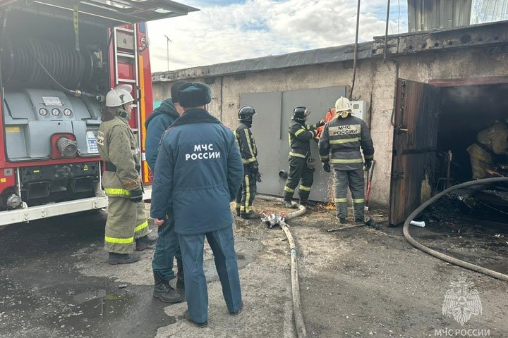 В Боградском районе пал шел фронтом 3 км, а в абаканском гараже сгорел автомобиль