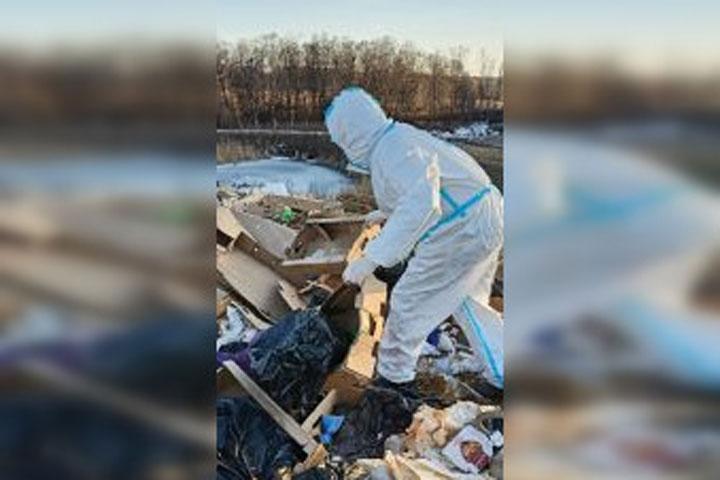 Свалку отходов, зараженных африканской чумой, нашли в 300 метрах от села