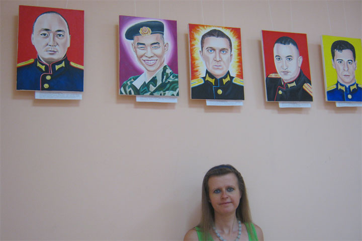 Портрет капитана Алексея Кунтеева из Хакасии представлен на выставке «Герои специальной военной операции» 