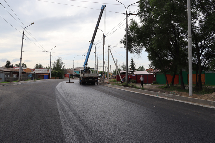 В Абакане  ремонт дорог идет по графику 