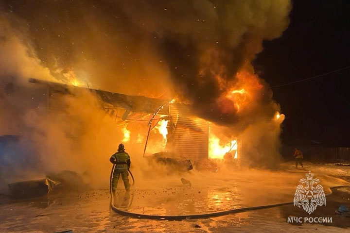 Гроза спровоцировала два пожара в Хакасии