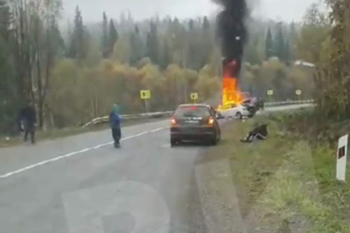 Серьезное ДТП произошло сегодня на трассе рядом с Хакасией