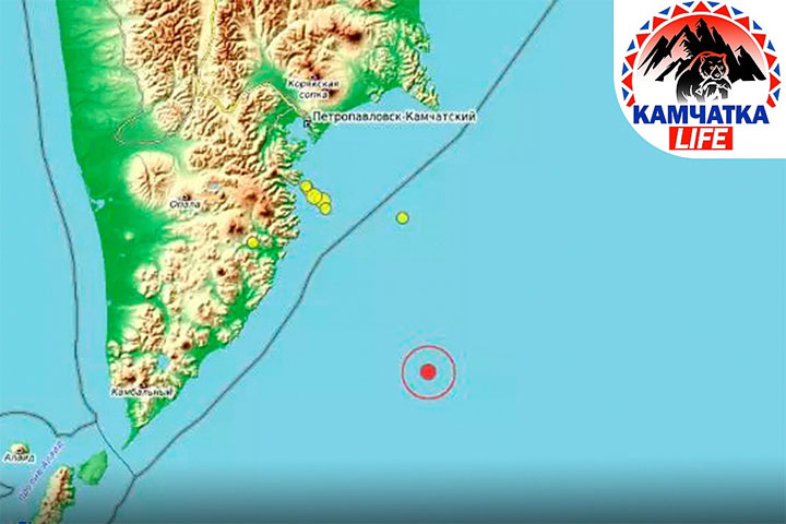Очередное землетрясение зафиксировано у побережья Камчатки