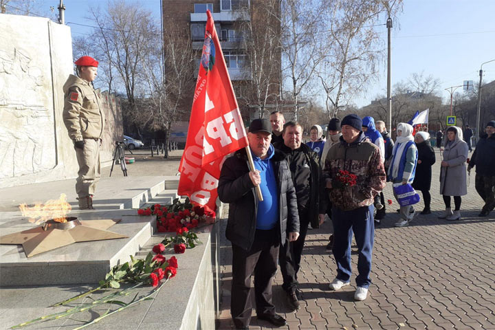 В Черногорске прошел митинг в память о погибших воинах