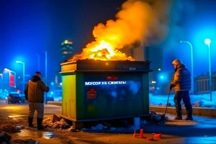 В Хакасии за сутки горел только мусор 