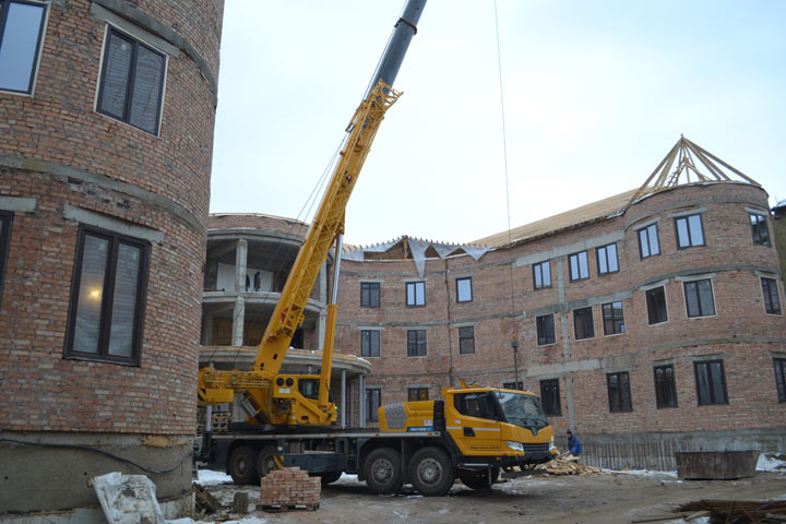 В Абакане продолжается строительство нового корпуса пансионата ветеранов