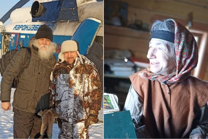 В Хакасии при попытке попасть к Агафье Лыковой двое мужчин провалились под лед