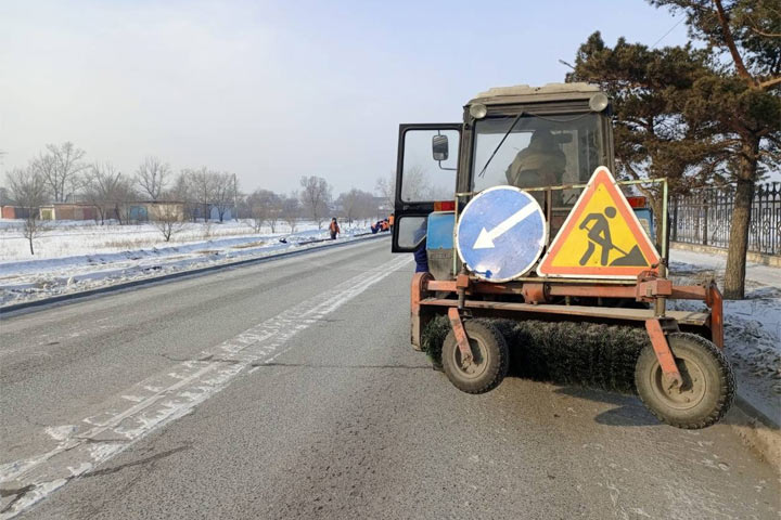 С улиц Черногорска вывезено более 2 тысяч кубов снега