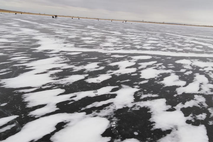О толщине льда и промоинах - любителям рыбалки и прогулок в Хакасии