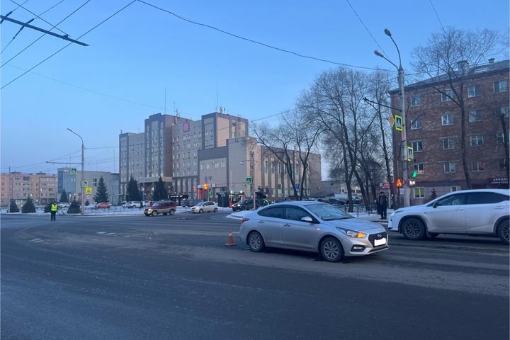 В Абакане по Пушкина сбит 12-летний пешеход
