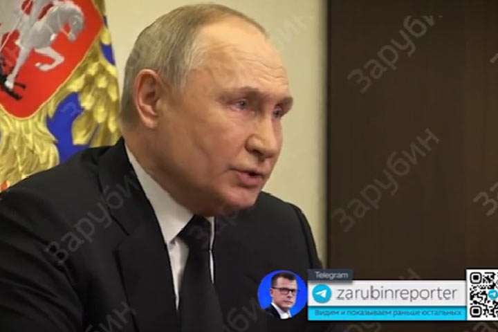 Опубликовано видео работы Путина после теракта в «Крокусе»