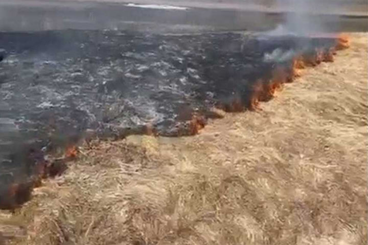 В Хакасии деревне Кайбалы угрожает огонь