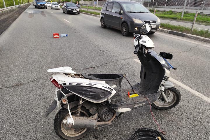 Между Абаканом и Черногорском мотоциклист получил серьезные травмы