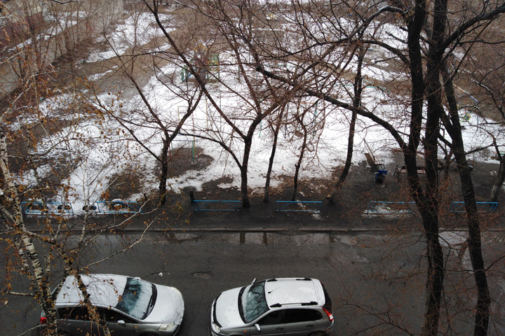 В Хакасии выпал снег